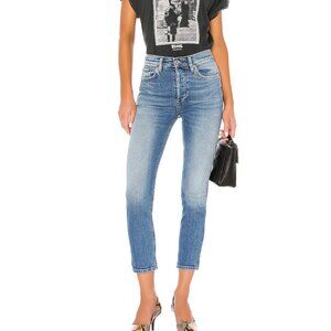 RE/DONE High Rise Ankle Crop in Retro Indigo Size 24